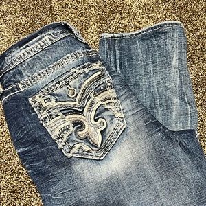 Rock Revival Tama Easy Straight Jeans. Size 27/29 inseam